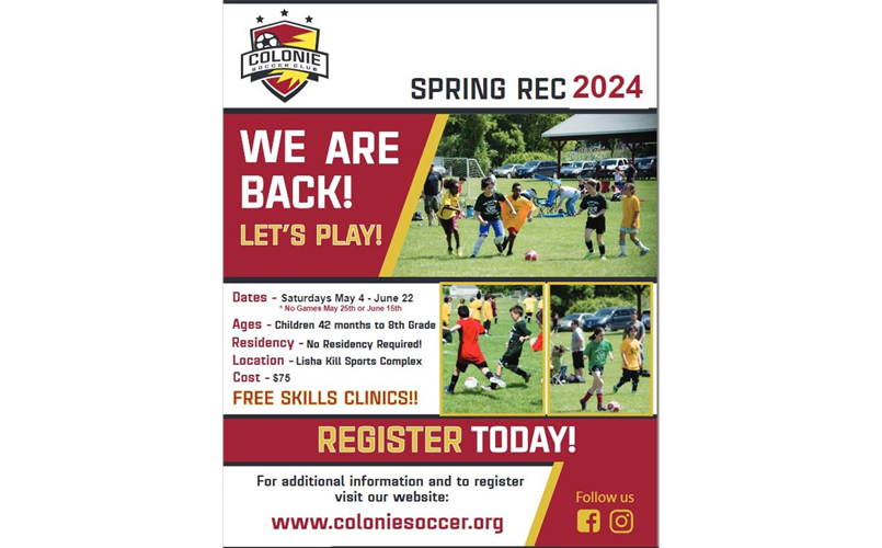 2024 Spring Rec Soccer Registration Now Open!